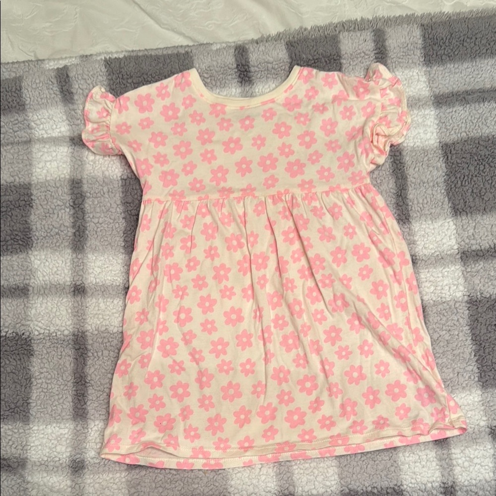Old Navy Pink and Cream Casual Dress